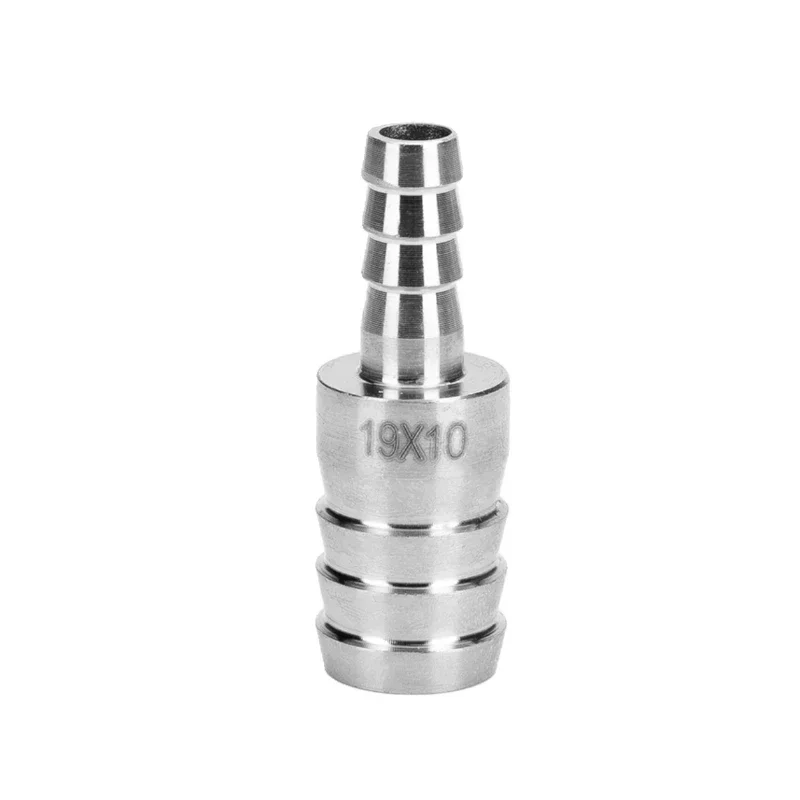 Hose Pipe Fitting 3 4 6 8 10 12 13 14 16 19 20 25 32mm Hose Barb Equal Reducing 304 Stainless Steel Pipe Fitting Pagoda Tail Barb Connector Panel