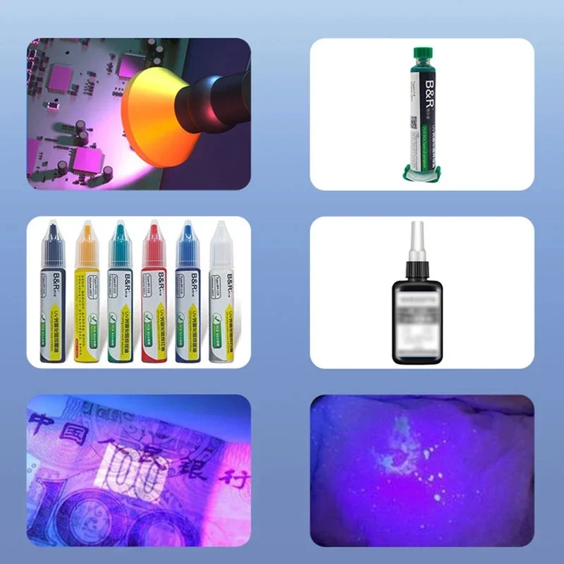 B&R G-10W UV Lamp Intelligent Curing Lamp UV Adhesive Optical Adhesive Glue Curing Lamp For Phone BGA Motherboard LCD Repair
