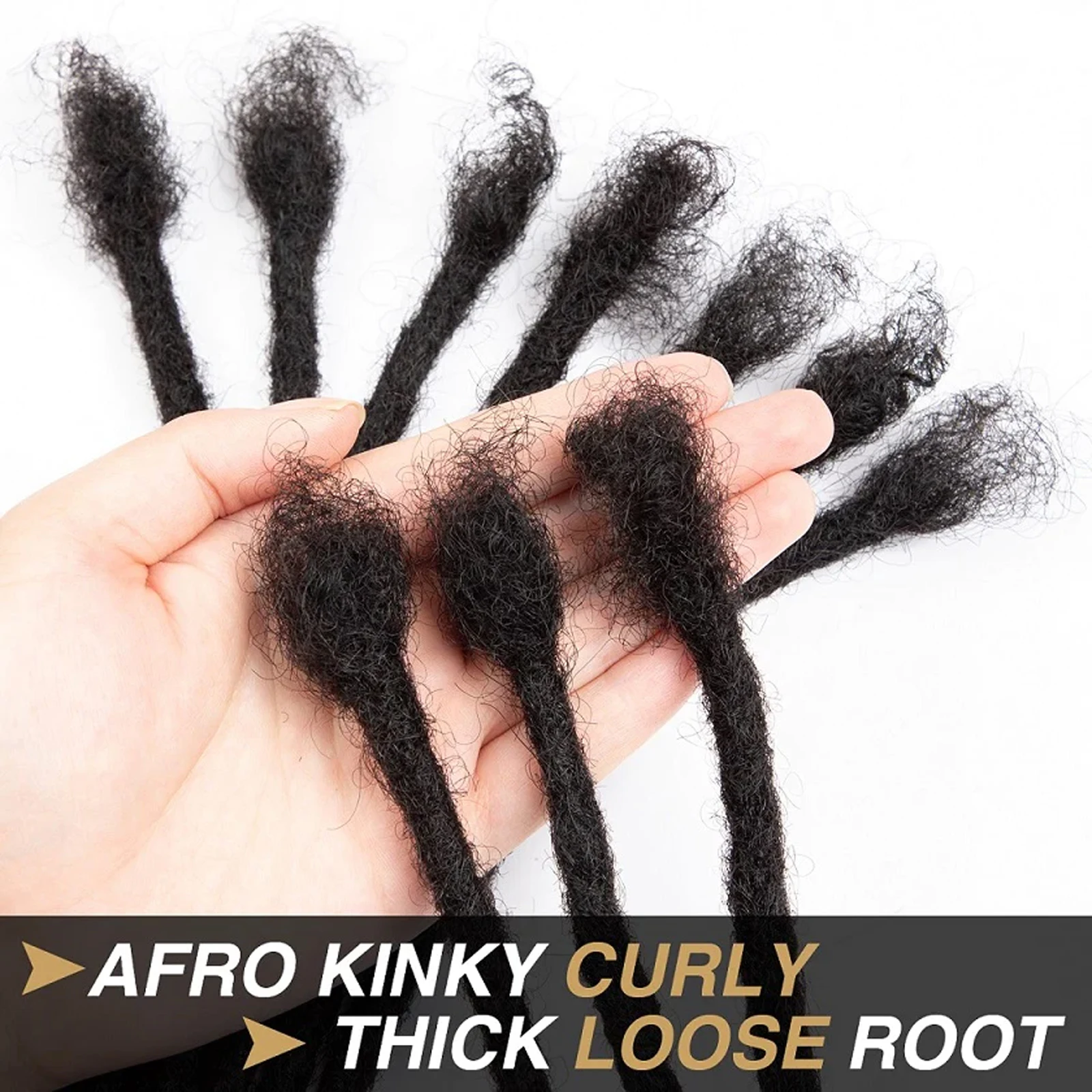 Dreadlocks Hair Extensions Brazilian Human Hair For Man Afro Kinky Straight Dreads Locs Crochet Braiding Bundles Hair Wholesale
