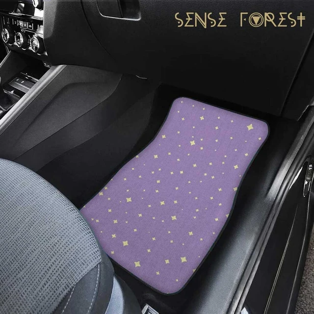 Wildflower Boho Car Floor Mats Set for Vehicle, Cottage Core Aesthetic,  Cute Girl Car Accessories for Women, New Driver Gift 