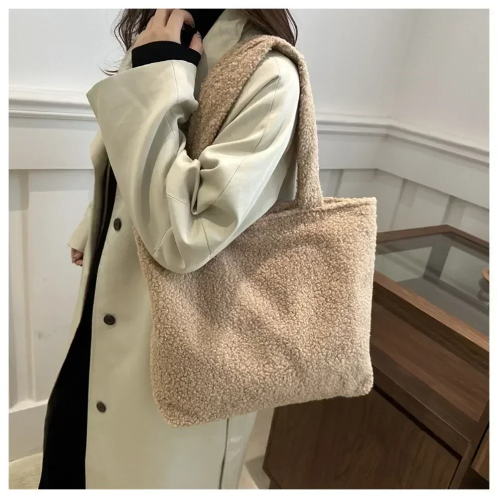LARGE LADY BAG 32CM GRAY CANNAGE LAMBSKIN