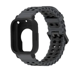 Silicone Two - Tone Marine Band with Ocean Bracelet Bumper Strap+Case for Redmi 5 Lite (HBBB)