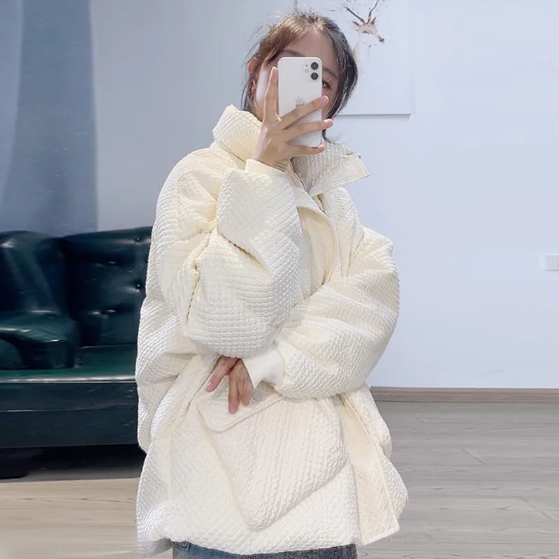 Новинка 2023, женское пуховое пальто из хлопка