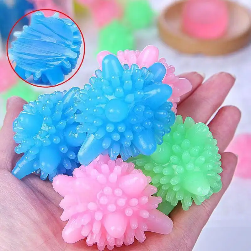 10Pcs/bag Laundry Ball For Household Cleaning Washing Machine Clothes Softener Silicone PVC Reusable Cleaning Ball laundry ball
