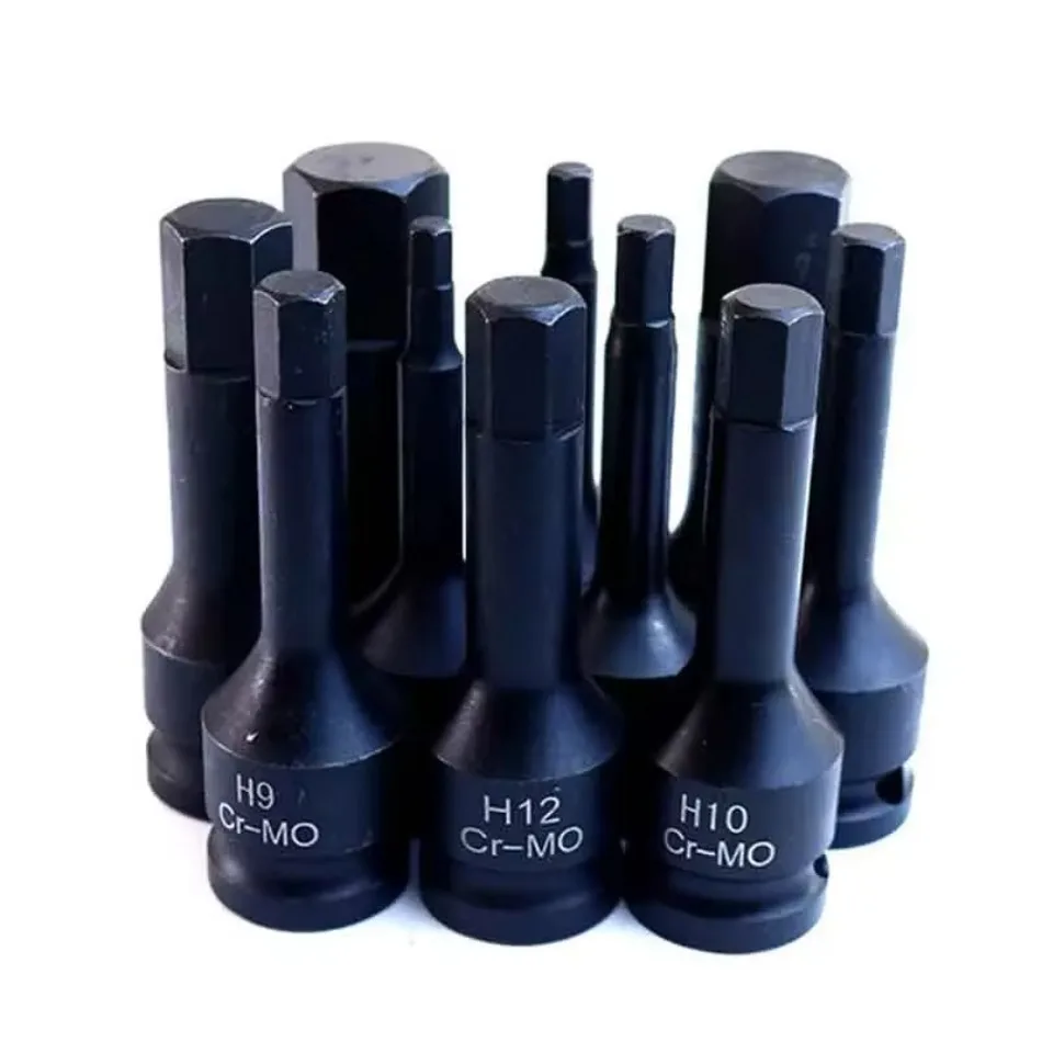 1/2 Inch Impact Hex Socket Bit 78mm Long H4-H14 Allen Key Wrench Head For Power Tool