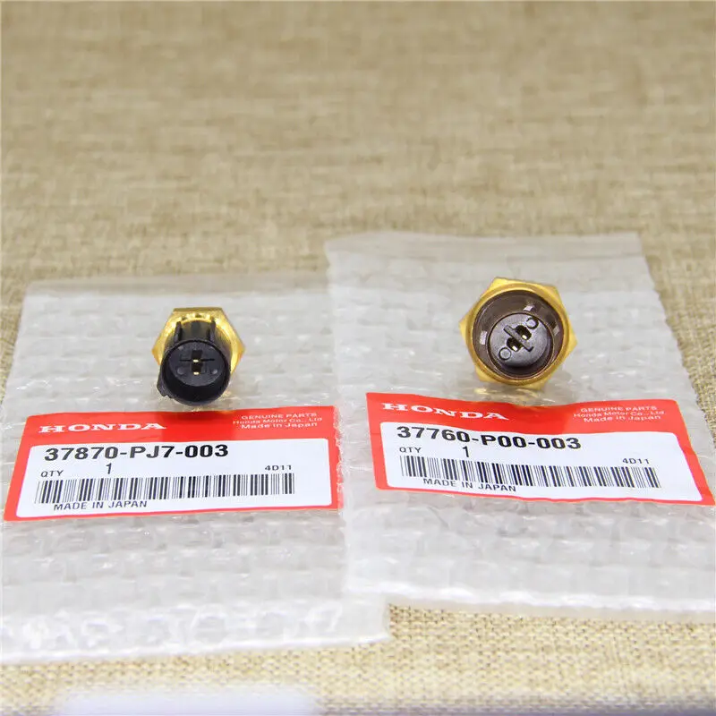 New Set of Cooling Fan Switch & Coolant Sensor fit Honda Odyssey Accord Acura 37760-P00-003+ ABS Car Sensors engine coolant temperature sensor