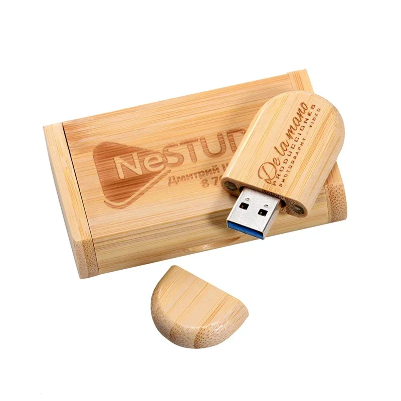Jaster- Custom Logo Usb 3.0 Flash Drive Caixa de Madeira Bonita Memory Stick Presente Criativo Pen Drive 32gb 64gb 128gb 20 Unidades por Lote - Imagem 6