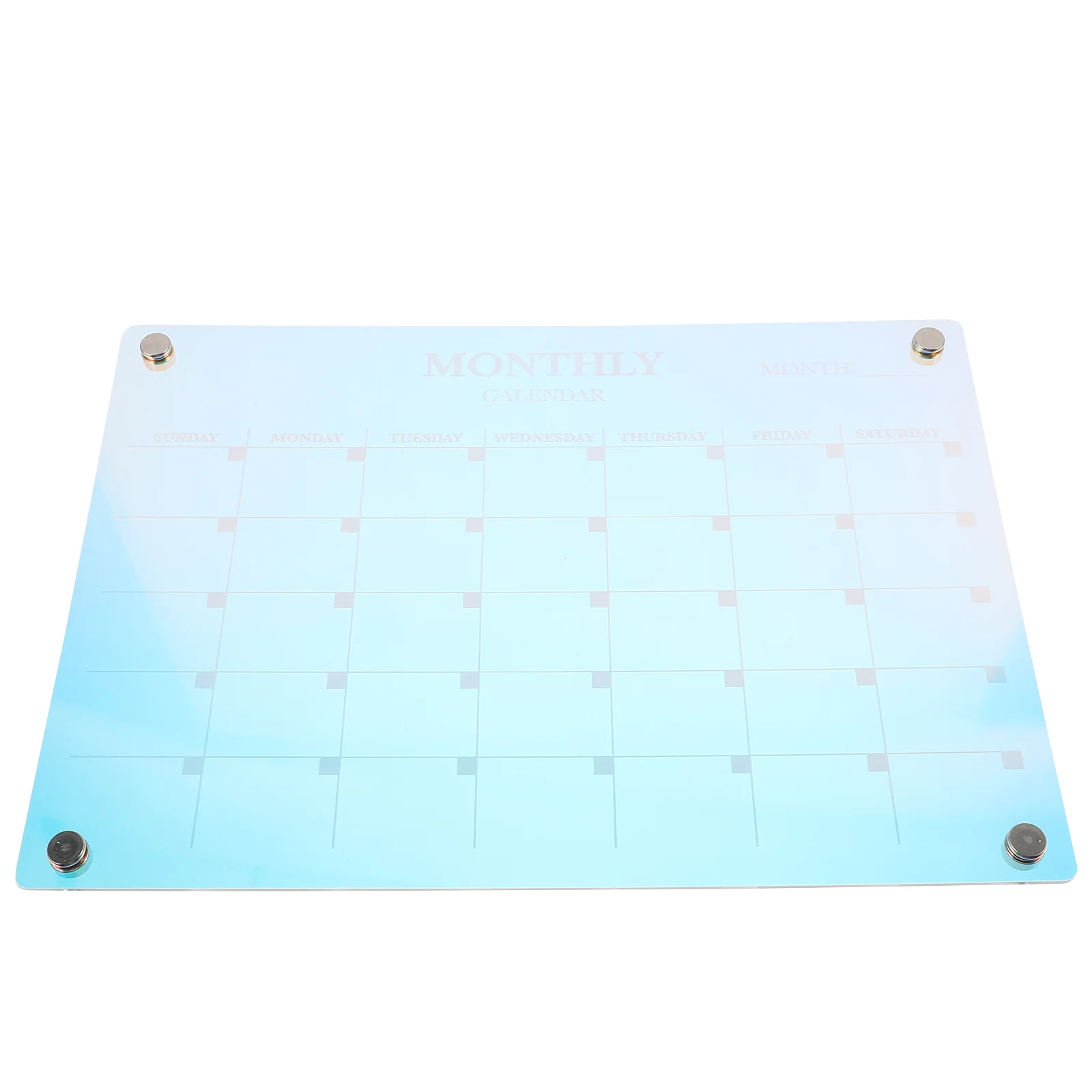 1 Set of Monthly Planning Board Dry Erase Board Fridge Magnetic Planner Board Acrylic Planning Board