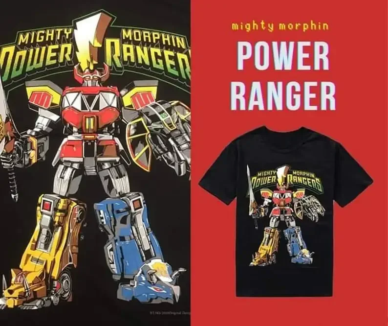 

Power Ranger, Japanese Cartoon Anime T-shirt