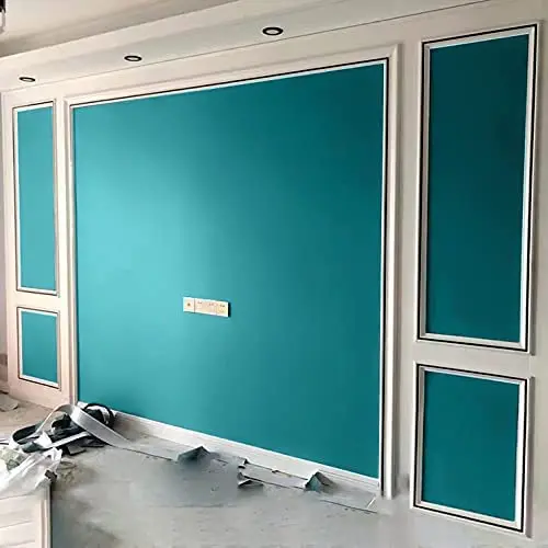 Stick Countertop Liner, forro decorativo prateleira, Teal verde e azul Wallpaper