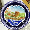 12CM European American TV Restaurant Background Wall Decoration Ceramic Plate Mediterranean Home Decor Tourist Souvenir Sunchamo 5