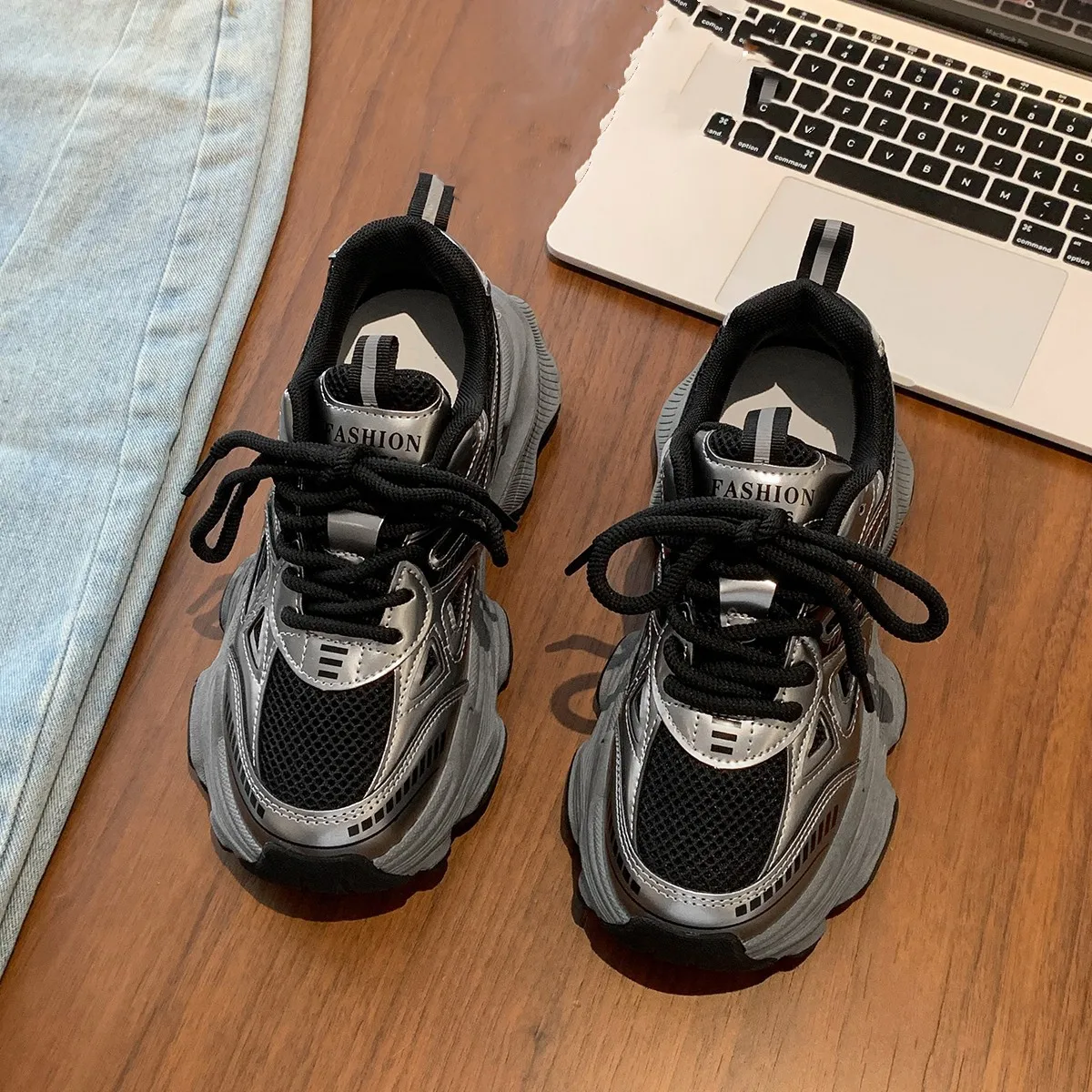 النساء منصة أحذية رياضية الخريف الشتاء ارتفاع جديد...