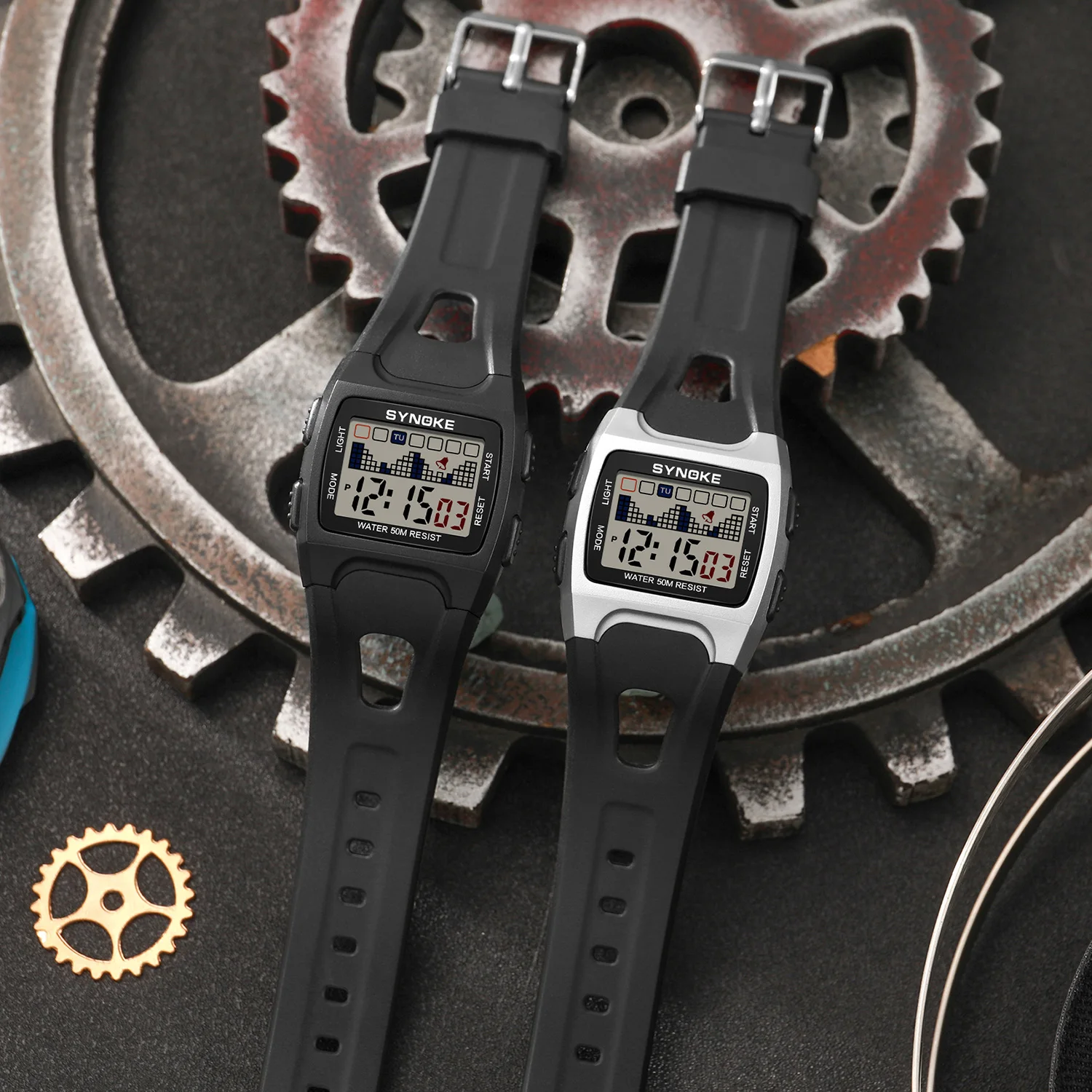 Men's Watch Chronograph Water Resistant Watch Ultra-thin Design Alarm Clock Multi-function Watch Man 3