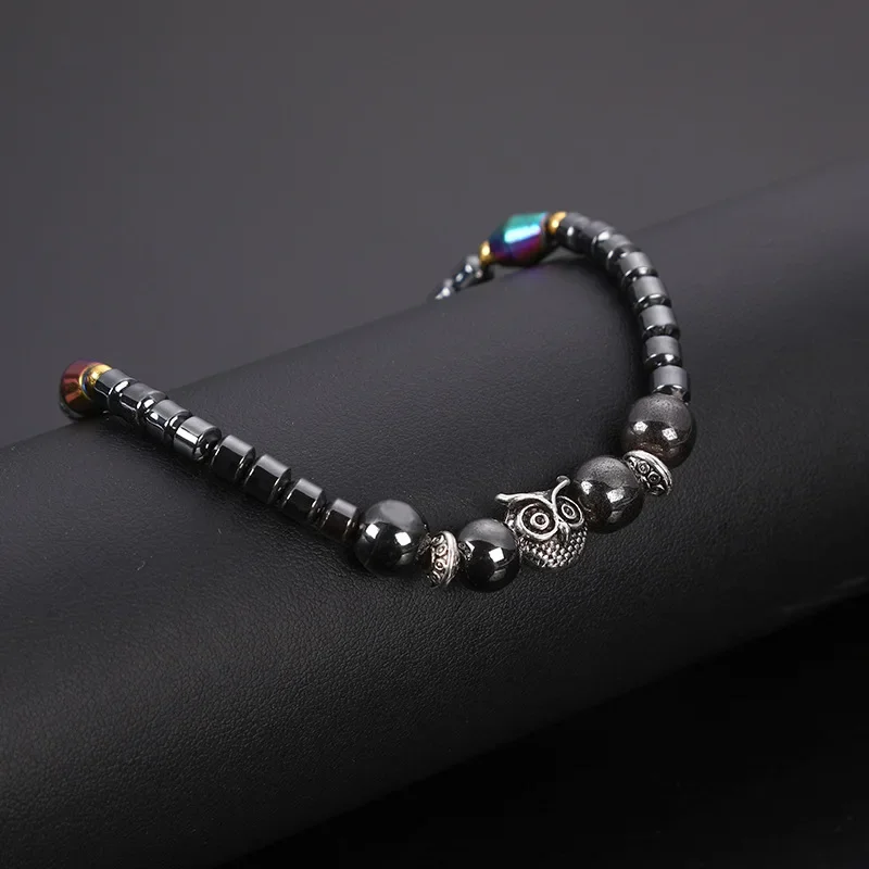Fashion Accessories Ankle Slimming Bangle Weight Loss Magnet Anklets for Women Men Owl Animals Stone Magnetic Therapy Bracelets Anklet Pain Relief Slimming Health Jewelry