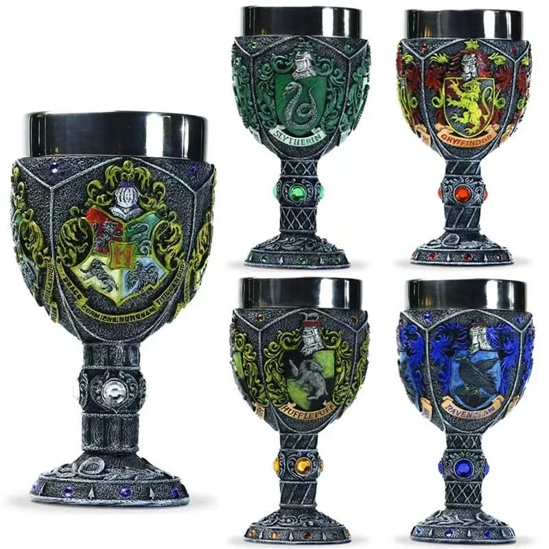 

2024 New Harrying Potters Hogwarrts Flame Cups Mug Coffee Tea Cups Goblet Decoration Model Collection Surprised Birthday Gifts