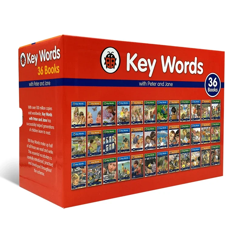 36 Books/set Ladybird Key Words with Peter and Jane English