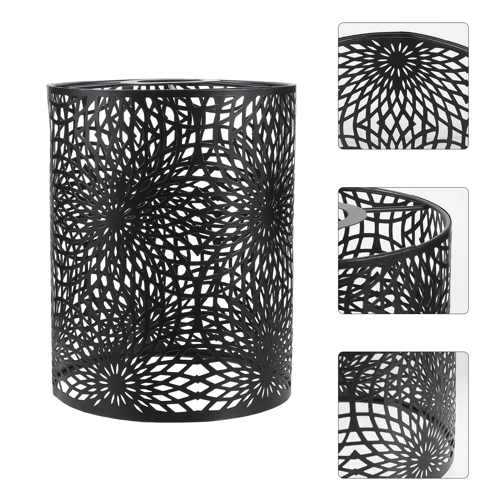

Wrought Iron Hollow Lampshade Floor at Home Table Light for Wall Shades Black Lampshades