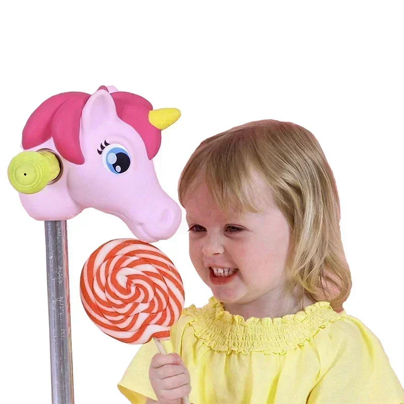 Unicorn Head Toy Scooter Handlebars For Children Bicycle Decoration 1PC Animal Scooter Bike Accessories Kids Birthday Gifts