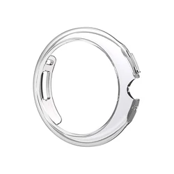 Durable PC Bumper Frame Case Cover for Google Pixel Watch - Anti-Scratch Protection, No Screen Protector (Transparent)