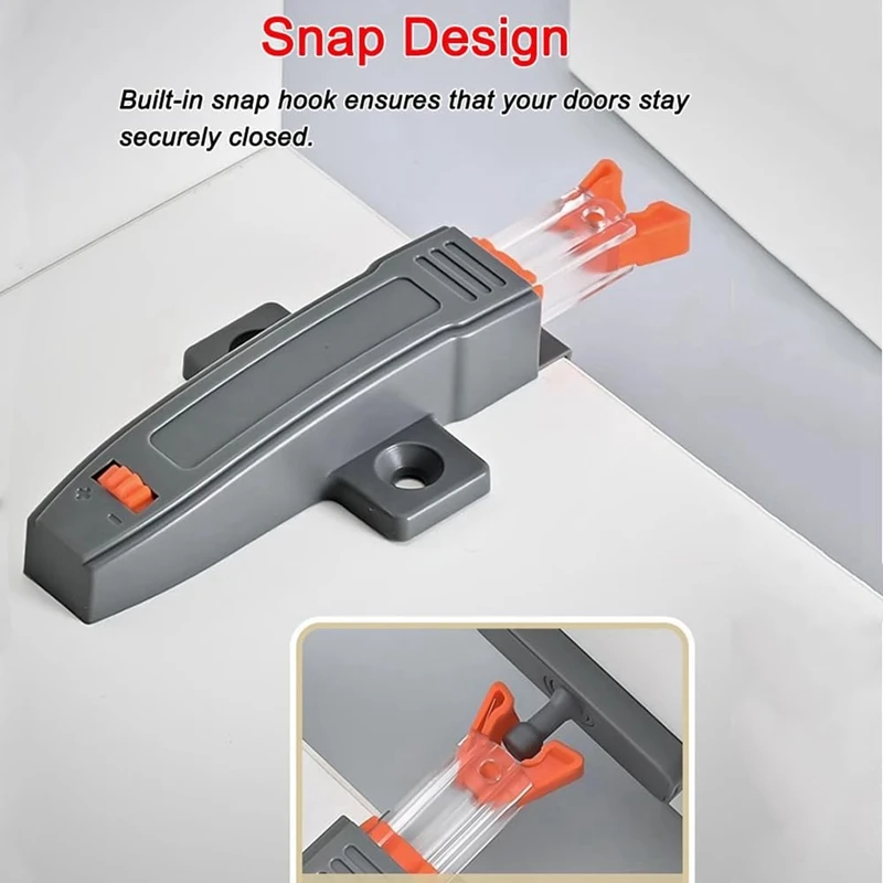 Self-Closing Push To Open Cabinet Hardware Push To Open Door Latch Duty Latches For Door Release 6 Pack