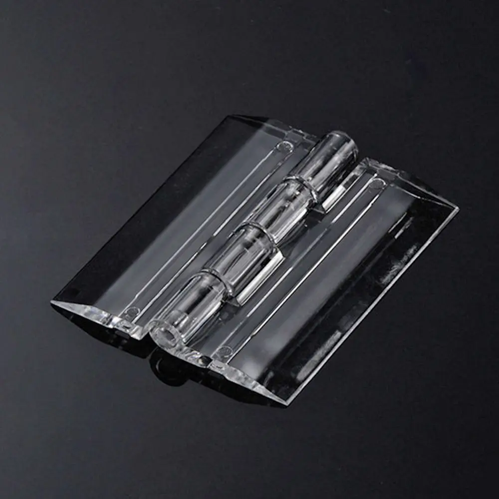 Description Picture 5 of item2Pcs Transparent Plastic Folding Hinges Durable Clear Acrylic Hinge Tools Cabinet Hardware Furniture Cabinet Door Hinges