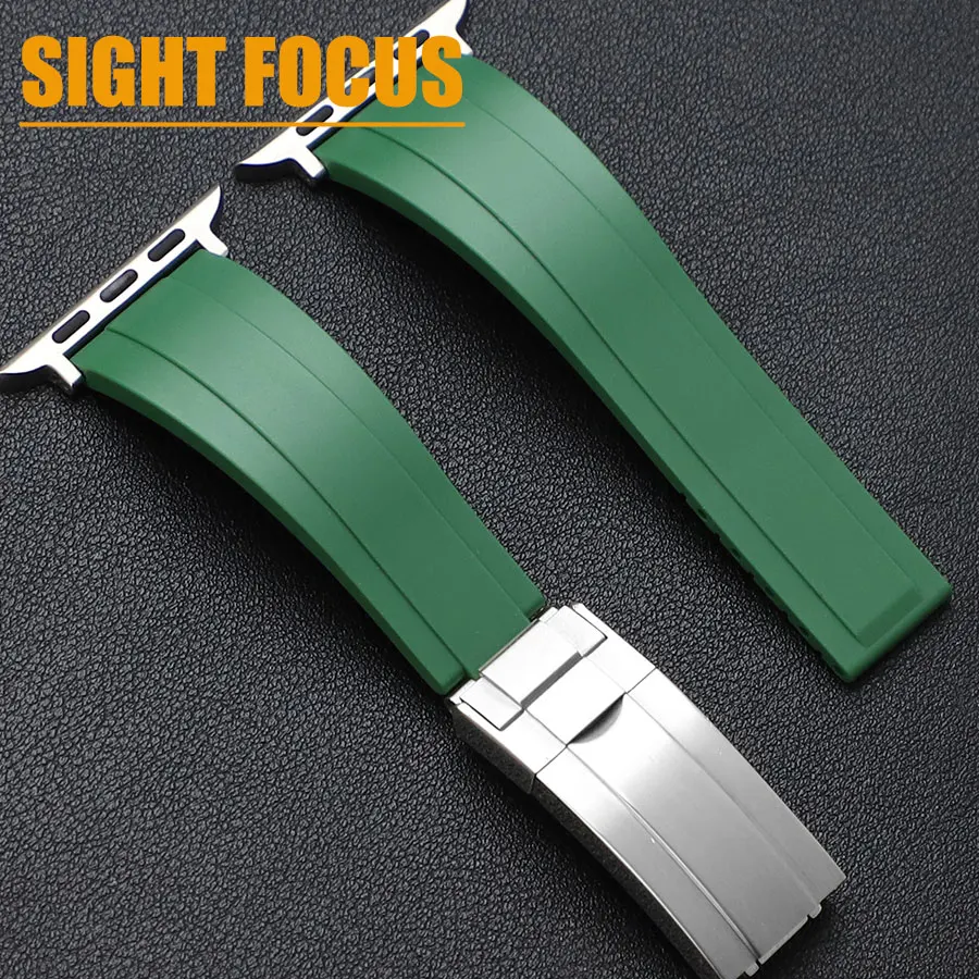 Cinturino Per Orologio Per Rolex Apple Watch Strap 41Mm 45Mm 38Mm 40Mm 42/44Mm 49Mm Cinturino Rolex Per Apple Watch 8 7 Se 6 5 4 3 Ultra Bracciale