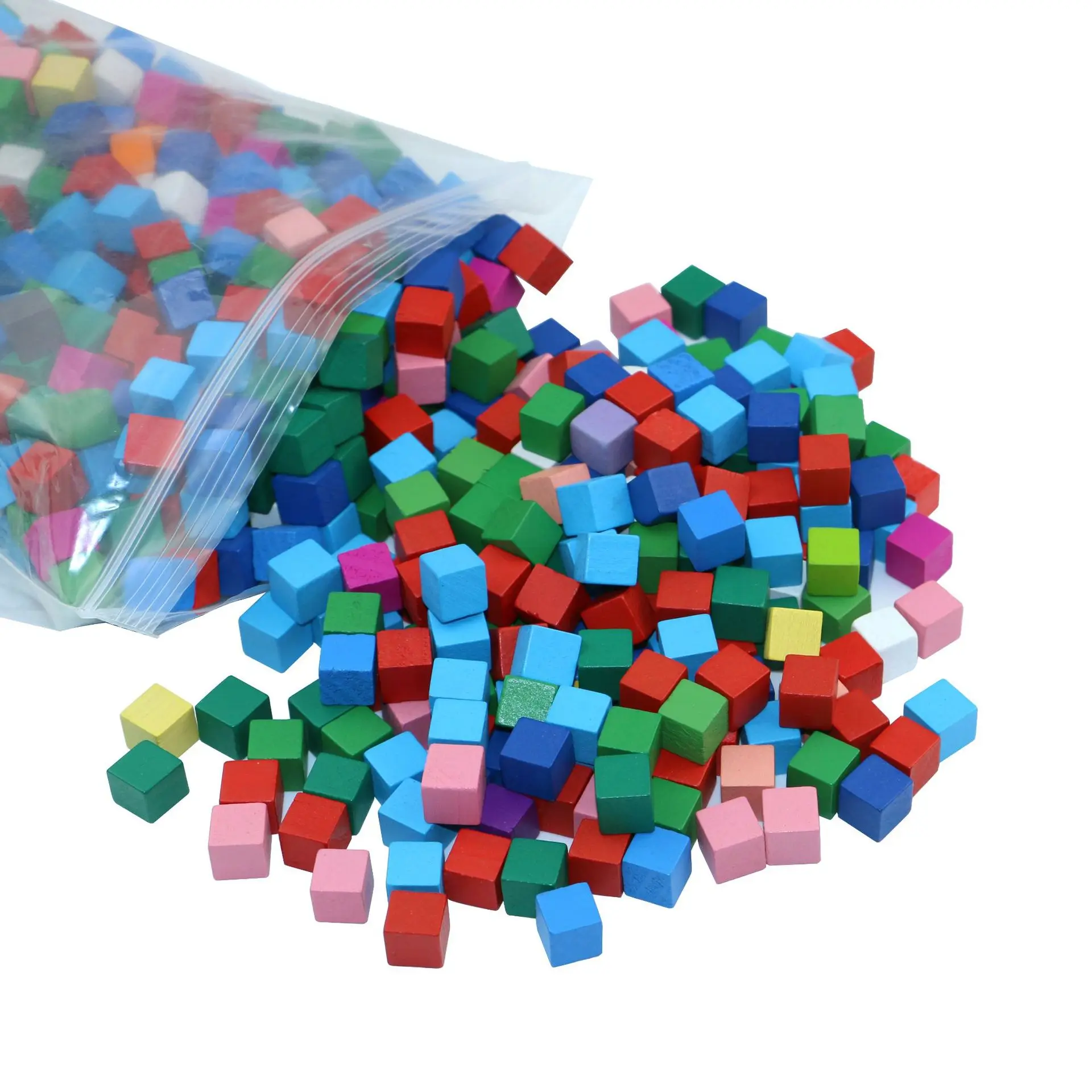 100 Pieces Colorful Wooden Building Blocks Stacker Game Preschool Learning Teaching Educational Toys for Children Kids Boy Girl