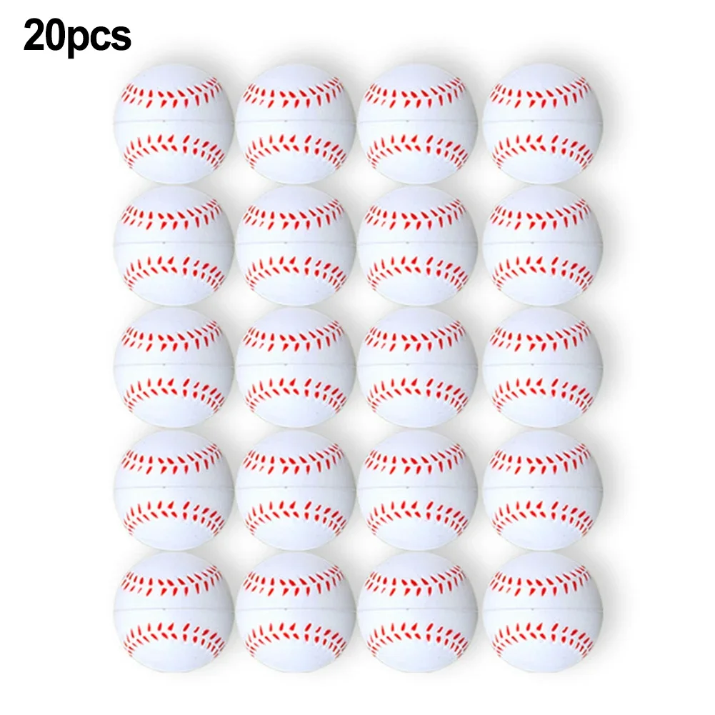 20pcs Foam Ball Soft Foam Sponge Tennis Balls Baseball Balls For Kids And Adults 4cm Venting And Decompression Elastic Ball Chil baseball balls