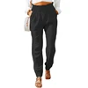 New Women's Clothing with Ruffled Elastic Waistband and High Waisted Pants 1