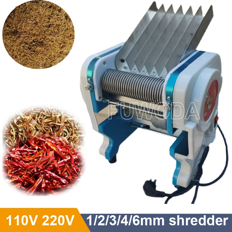 1-6mm Herbal Tea Leaf Cutter Machine Lemongrass Seaweed Herb Cutting Machine Dried Pepper shredded