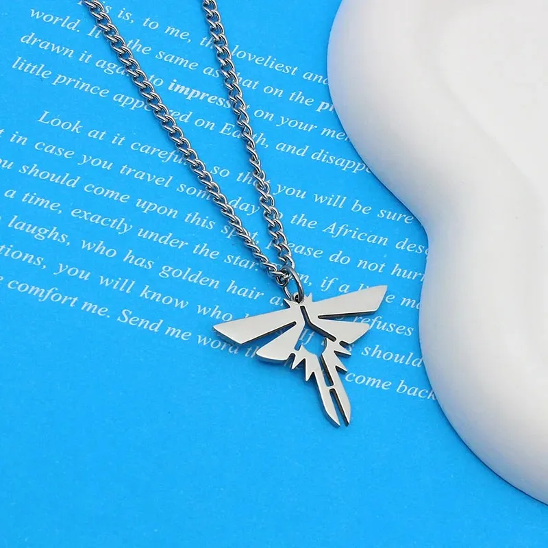 Game The Last of Us Cosplay Necklace Stainless Steel Choker Adult Unisex Chain Pendant Punk Hip Hop Jewelry Accessories Prop 3