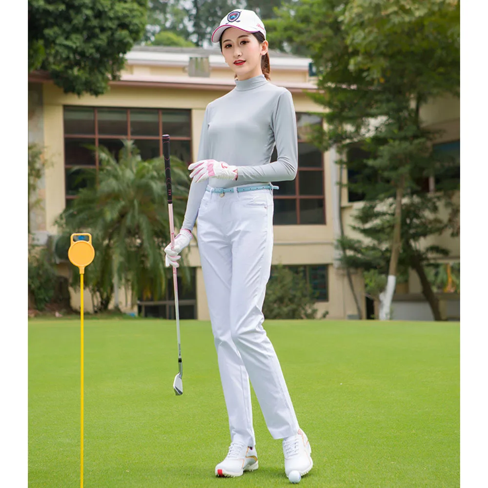 PGM Women&lsquo;s Summer Ice Silk Golf Shirts Ladies Sunscreen Long-sleeve Sports Clothing Slim Cooling Anti-UV Quick Dry Breathable