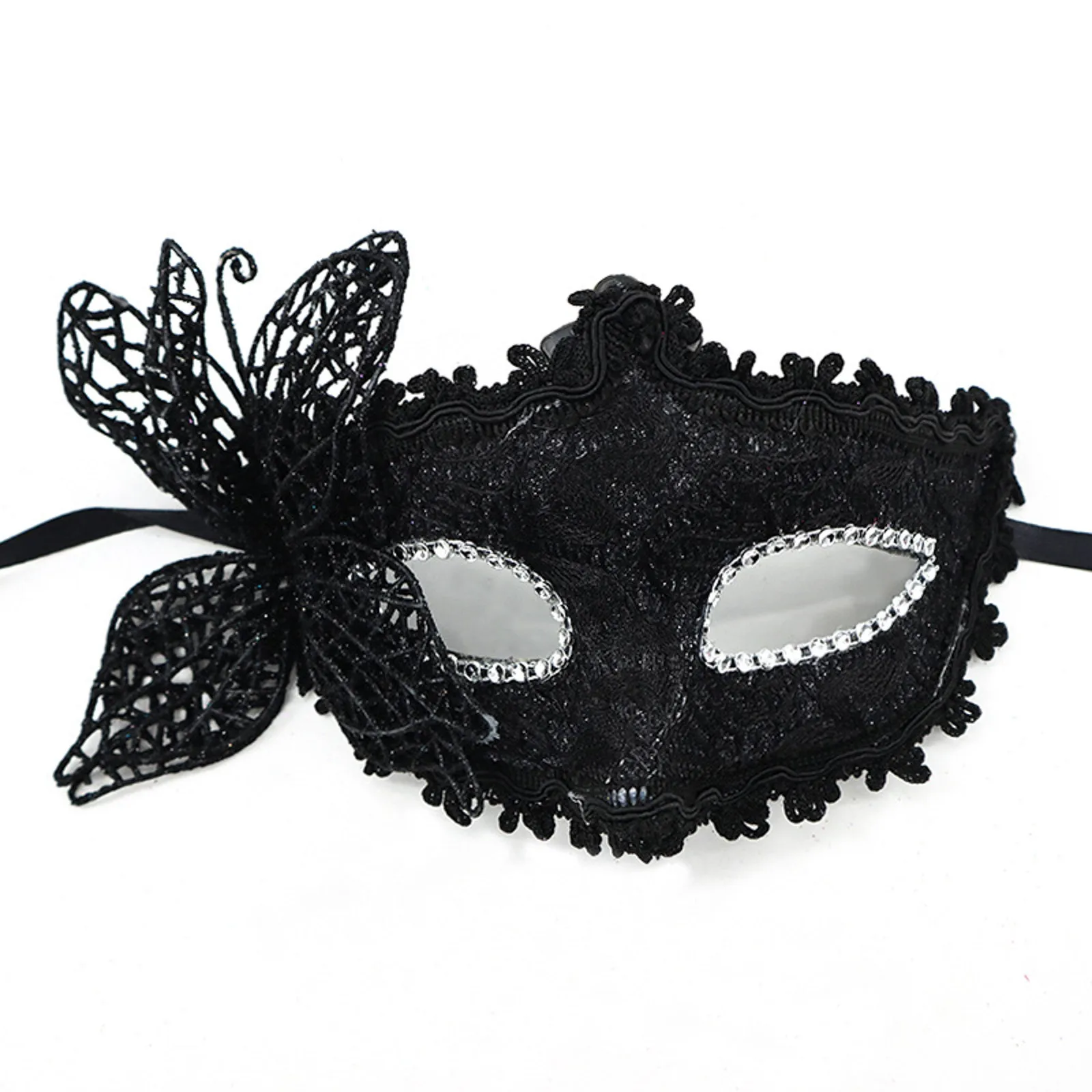 Carnival Dance Party Face Guard Mardi Gras Masquerade Mask Luxury Diamond Paillettes Butterfly Half Face Eyemask Puntelli Cosplay