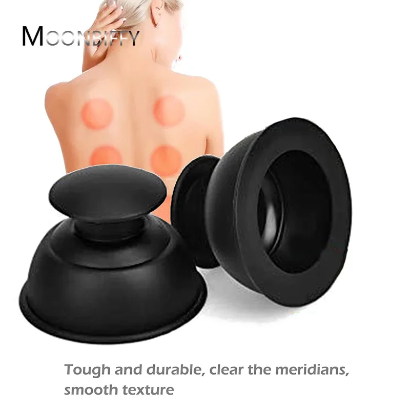 Silicone Vacuum Cupping Massage Physiotherapy Jars Chinese Medicine Anti Cellulite Guasha Scraping Fat Burning Slimming Tools 부항