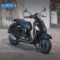 WELLY 1:12 Vespa GTS Super 2020 Alloy Leisure Motorcycle Model Simulation Metal Street Road Motorcycles Model Childrens Toy Gift 1