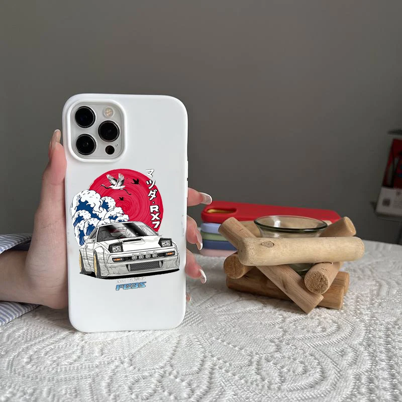 Anime Initial D AE86 Tail Light Art Shockproof Phone Case Cover