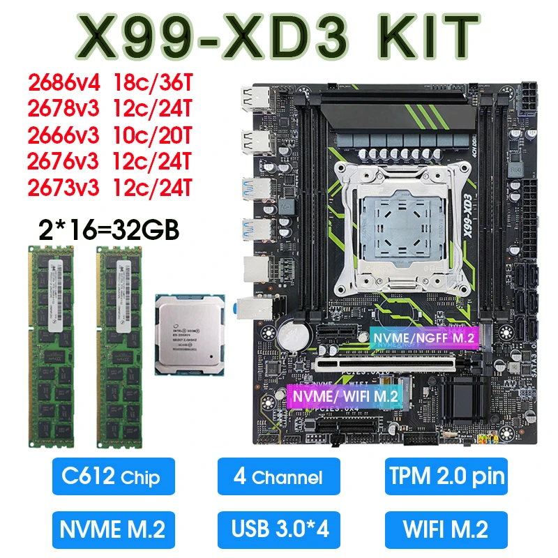 XEON E5 2690V3 + ASUS X99-A + メモリー　セット Amazon.com: SHANGZHAOYUAN X99 Dual CPU Motherboard LGA 2011-3
