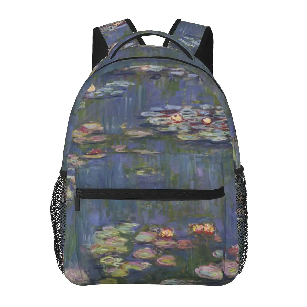 

Men Woman Backpack Claude Monet Water Lilies Schoolbag for Female Male 2023 Fashion Bag Student Bookpack