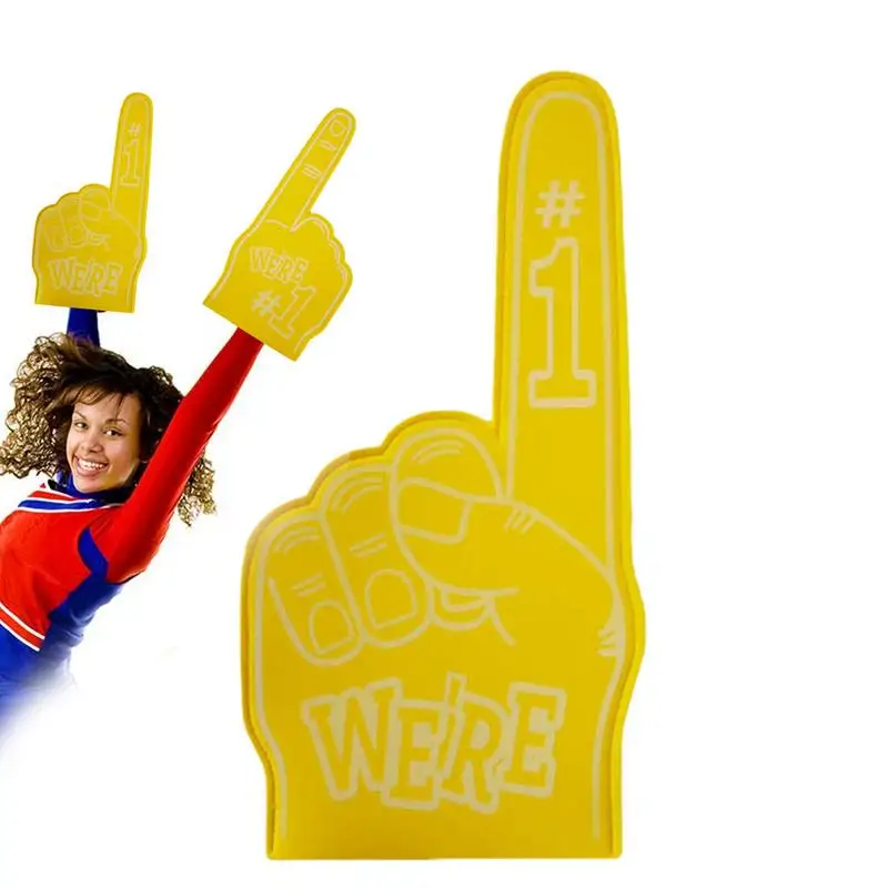 Large Foams Fingers Cheerleading Props Hand Sports Event Cheering Palm Party Props Comfortable Sports Foam Fan Finger