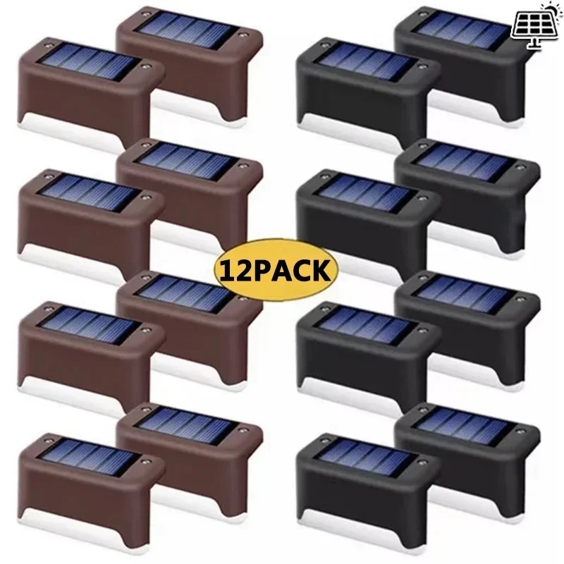 4/8/12Pcs Solar Deck Lights Outdoor Waterproof LED Fence Lights Step Garden Decorate Lamp for Patio Stairs Railing Pathway outdoor patio storage box outside garden deck cabinet furniture seating anthracite 45 7 x17 3 x21 7