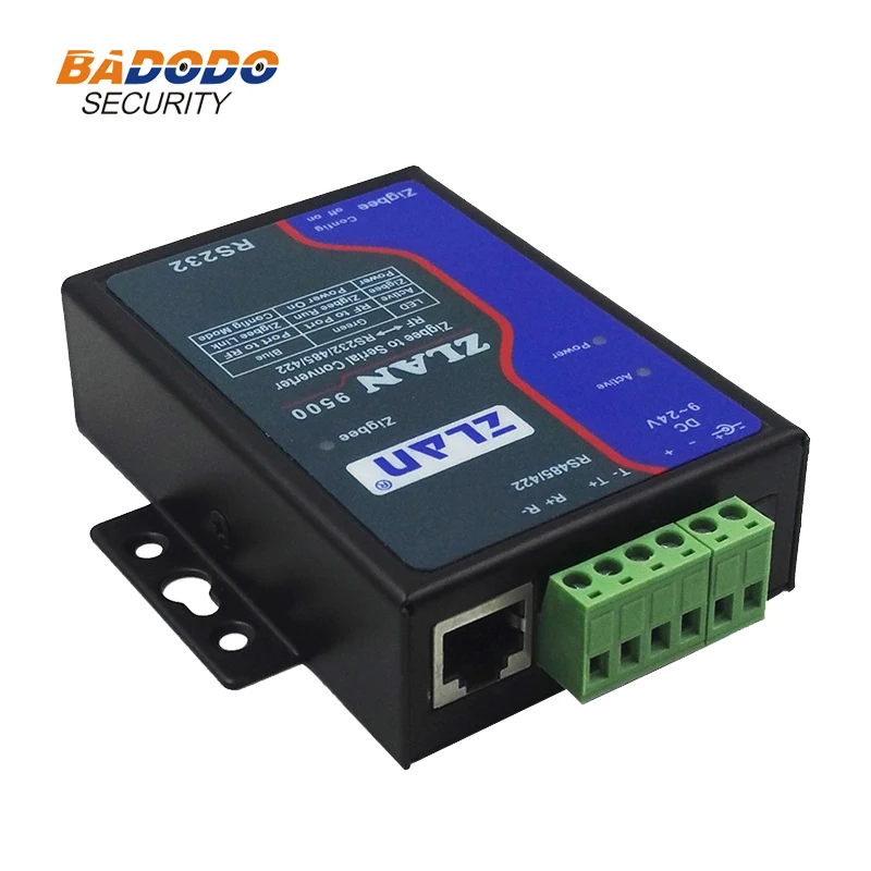 ZLAN9500 ZLAN9503 Zigbee To Serial Port RS485 RS232 RS422 Converter Server IOT Device Max 2km Distance Zigbee Communication 3