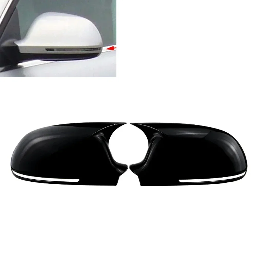 Audi Car Rearview Side Mirror Cover Wing Cap Exterior Door Trim