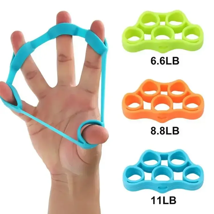 

High Elastic Portable Popular Silicone Finger Trainer Hand Strengthener Finger Stretcher Exerciser Hand Gripper