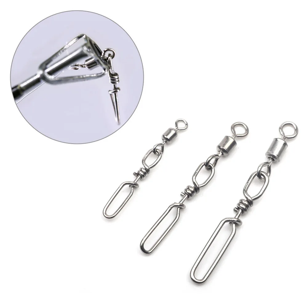 

High Quality Snap Swivels Fishing Swivels Silver Quick Snap 0.25/0.45/0.6g/pc Diving Hunting Pole Line Connecting Flying Fishing