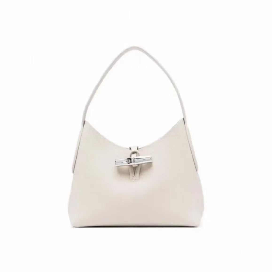 Longxiang's new bamboo bag French shoulder bag armpit bag casual handbag versatile tote bag solid color commuting bag 2