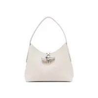 Longxiang's new bamboo bag French shoulder bag armpit bag casual handbag versatile tote bag solid color commuting bag 2