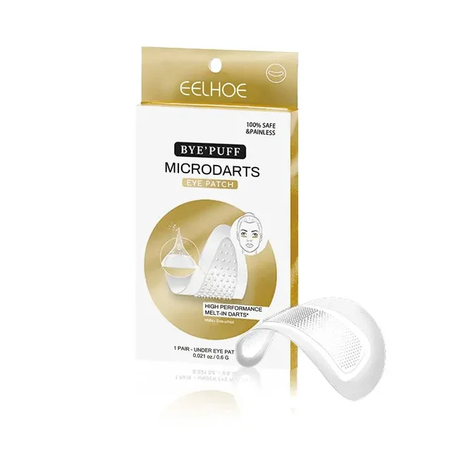 5Pairs Hyaluronic Acid Microneedle Eye Patches For Dark Circles Moisturizing Under Eye Gel Pads Skin Care 6
