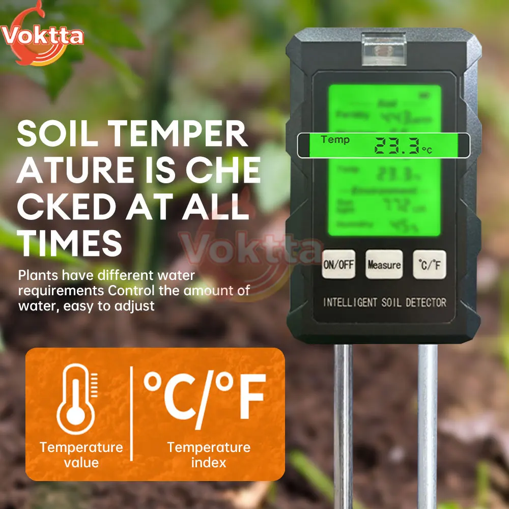 Soil Tester PH Meter Moisture Sensor