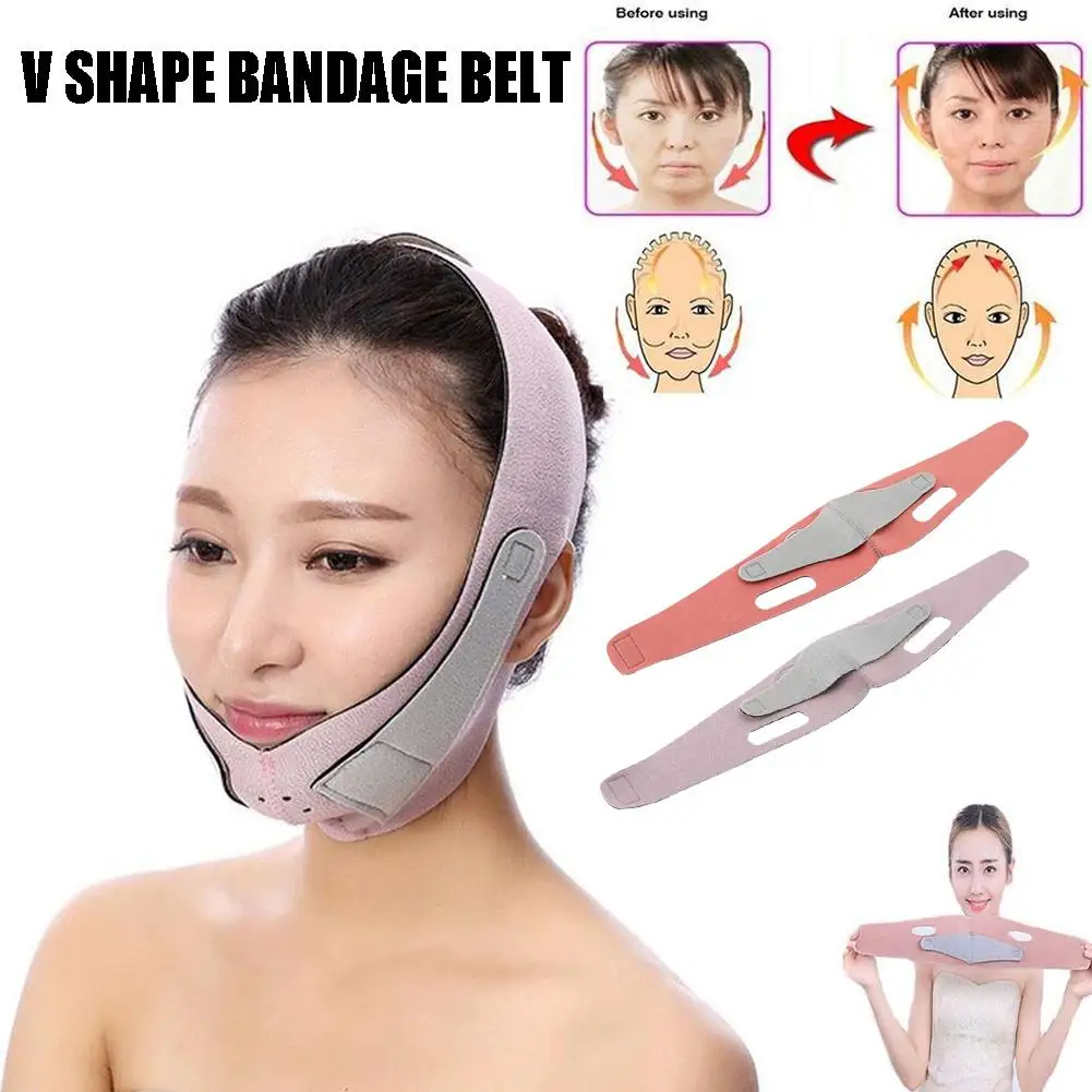Portatile Donne Viso Dimagrante Fasciatura V Linea Viso Shaper Mento Guancia Sollevare Cintura Massaggiatore Viso Cinturino Viso Cura Della Pelle Stru