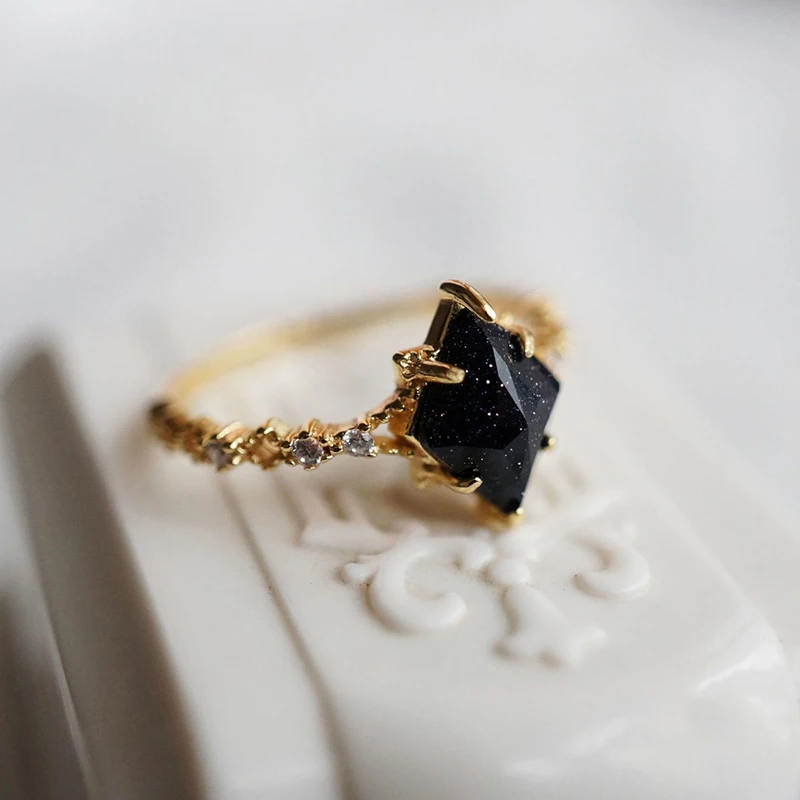 Adjustable Starry Night Ring Set